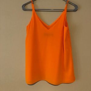 top shop top in orange